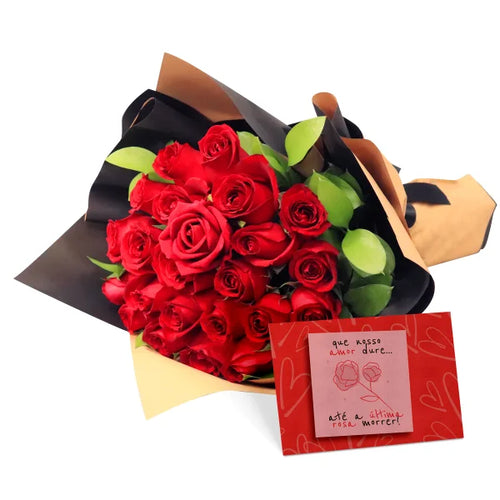 Buquê Te Amarei Até Durar a Última Rosa