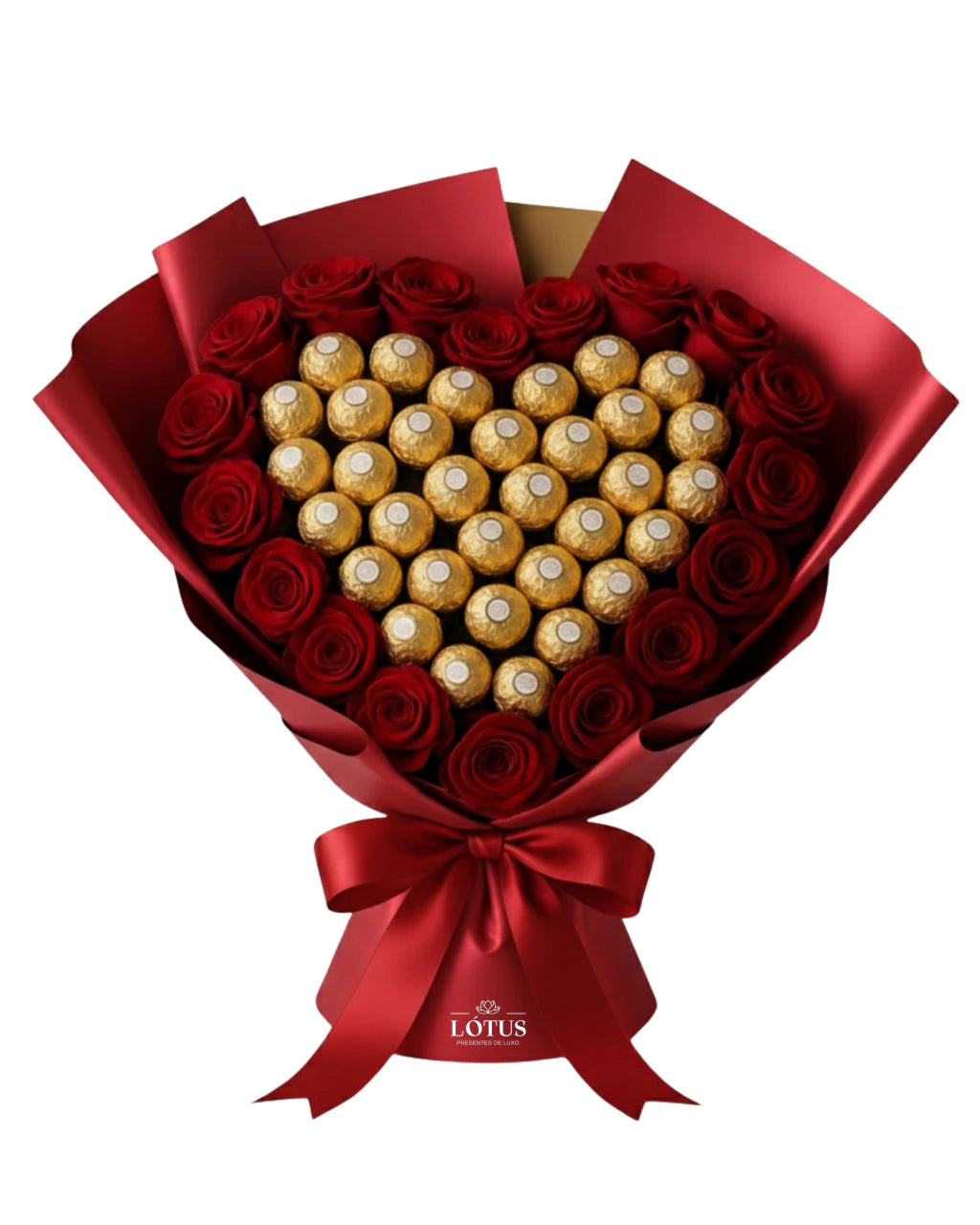 Buquê de Rosas com Ferrero Rocher