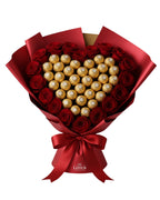 Buquê de Rosas com Ferrero Rocher