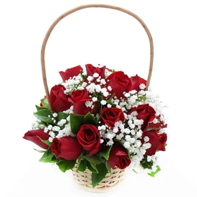 Cesta de Rosas Paixão