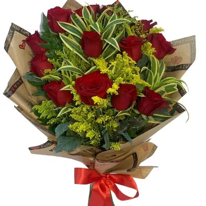 Ramalhete Doze Rosas Vermelhas