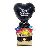 Cesta De Bombons Sortidos Afeto Black & Dourado