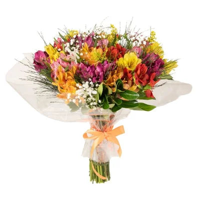 Buquê Sarah de Astromelias Coloridas